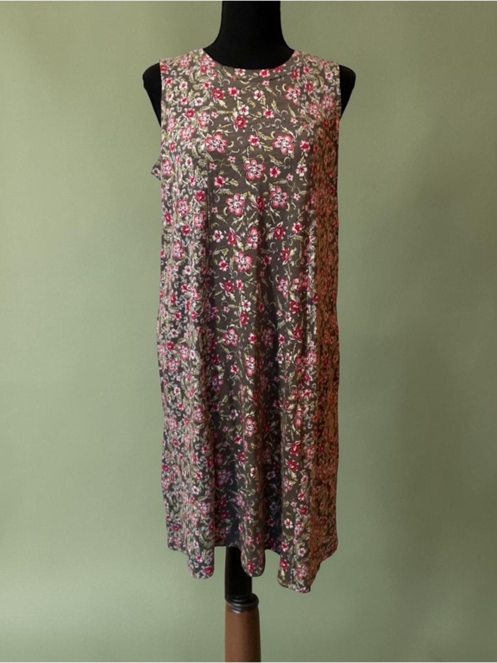 JJILL floral small cotton knit dress